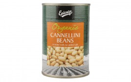 Epicure Organic Cannellini Beans, In water with no added salt  Tin  400 grams